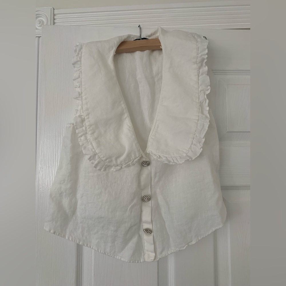 Zara white top